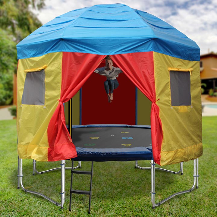 14ft Trampoline with tent from Oz Trampolines