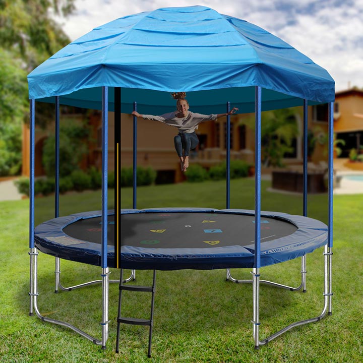 14ft Trampoline with tent from Oz Trampolines