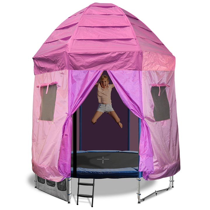 6ft Trampoline with princess tent