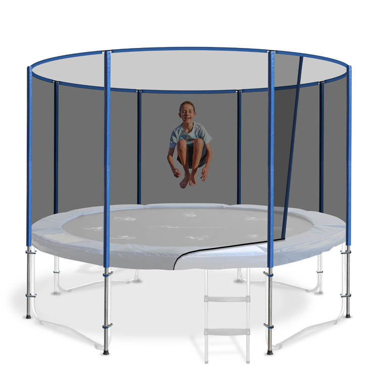 thumbnail image 2 of 12ft Trampoline Safety Enclosure Net - Replacement Nylon Protection Net For Outdoor Trampolines 2 of 9