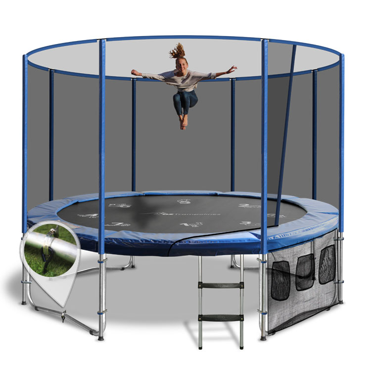 thumbnail image 2 of JumpKing Weather Cover For 14 Ft Round Trampolines – Black Polyester, With Attachment Hooks 2 of 11