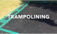 Oz Trampolines inground trampoline aerial view