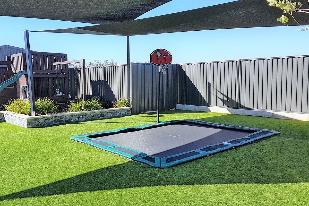 Gallery of Inground Trampolines Oz Trampolines